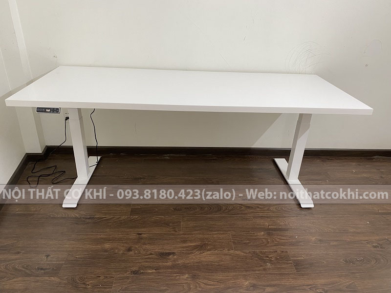 Bàn Nâng Hạ Thông Minh 200x80cm Full Trắng